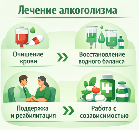 лечение алкоголизма в Кронштадте этапы